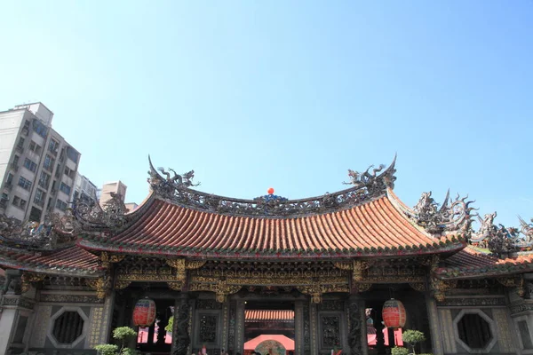 Longshan Tapınağı Taipei, Tayvan — Stok fotoğraf
