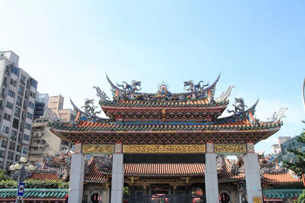 Lonshan templet i taipei, taiwan — Stockfoto