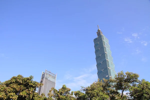 Ταϊπέι 101, υψηλή άνοδο του κτιρίου στην Ταϊπέι, Ταϊβάν — Φωτογραφία Αρχείου
