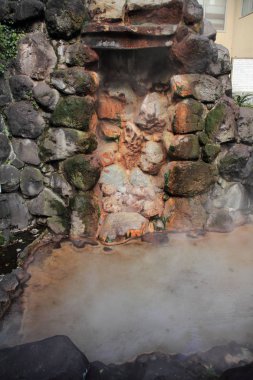 Vuruşu jigoku (cehennem) Beppu, Oita, Japonya