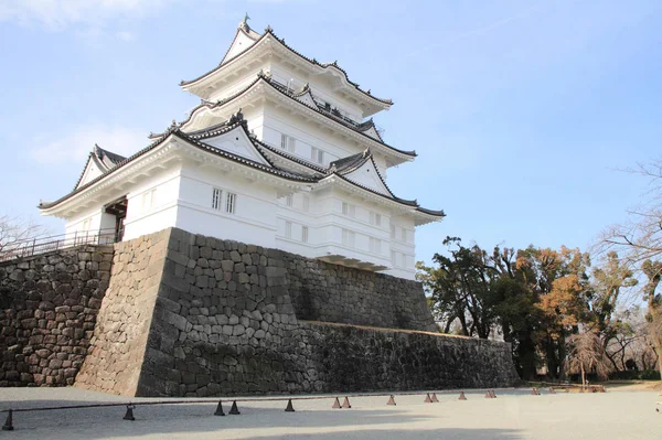 在日本神奈川县的城堡小田原塔城堡 — 图库照片