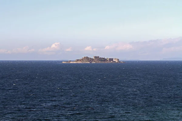 Gunkan jima (ilha de navios de guerra) em Nagasaki, Japão — Fotografia de Stock