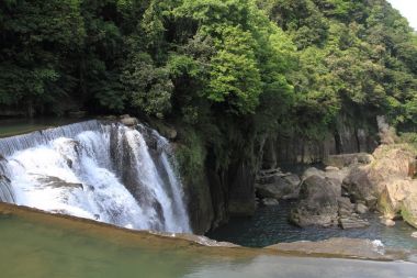 Shifen şelale içinde Shifen, Taipei, Tayvan
