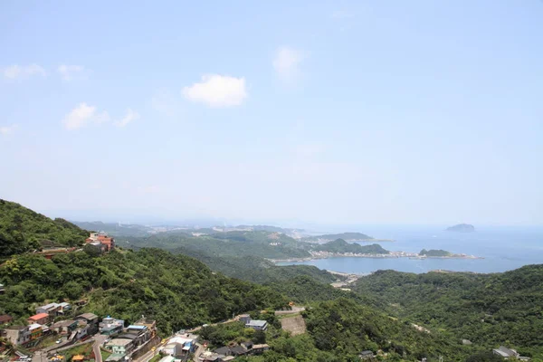 Vista desde Jiufen, Taipei, Taiwán — Foto de Stock