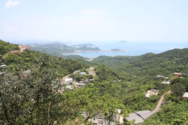 Uitzicht vanaf Jiufen, Taipei, Taiwan — Stockfoto