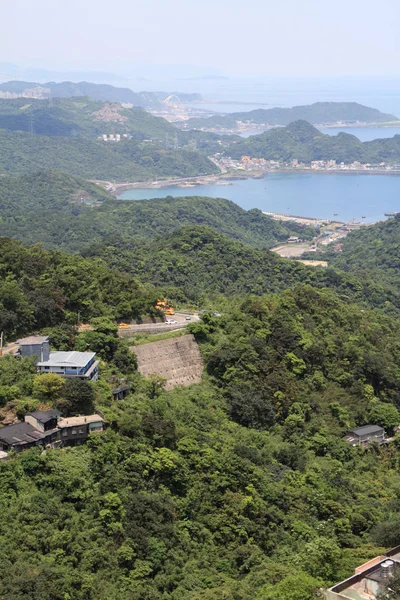 Vista desde Jiufen, Taipei, Taiwán — Foto de Stock