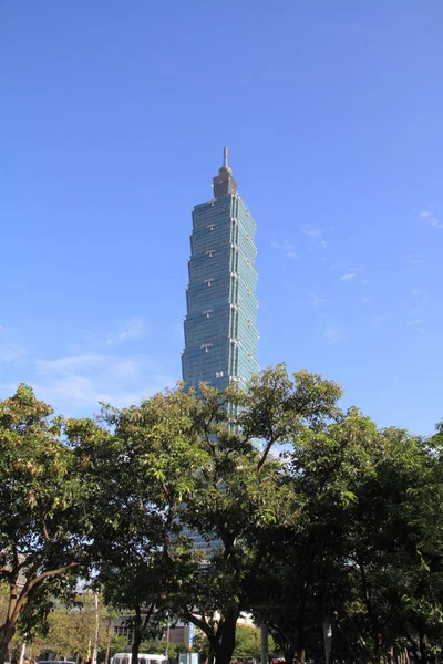 Ταϊπέι 101, υψηλή άνοδο του κτιρίου στην Ταϊπέι, Ταϊβάν — Φωτογραφία Αρχείου