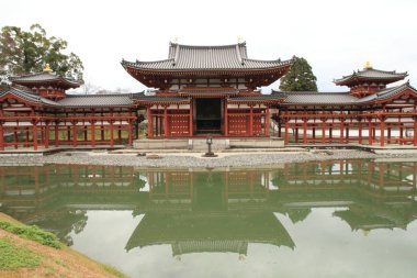 Phoenix Byodoin salonu tapınak Kyoto, Japonya