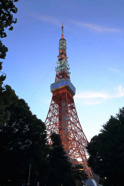 Torre di Tokyo a Shiba, Tokyo, Giappone (scena notturna ) — Foto Stock