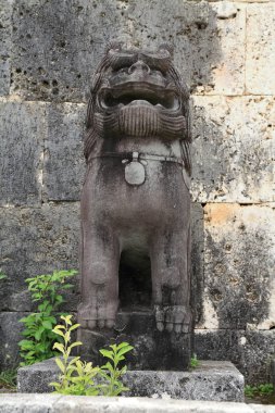 Shisa (koruyucu): Shuri Kalesi, Naha, Okinawa, Japan
