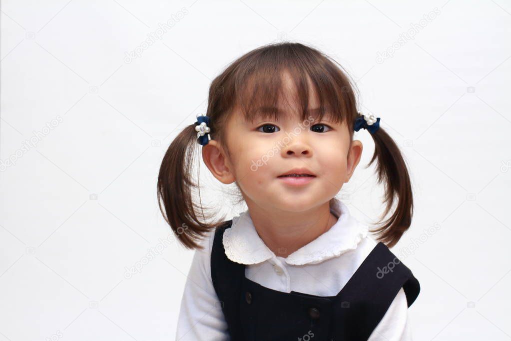 Japanese girl in formal wear (2 years old)