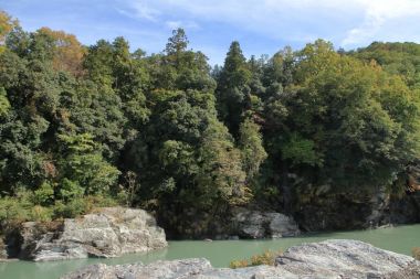 Chichibu kırmızı uçurumun içinde Nagatoro, Saitama, Japonya