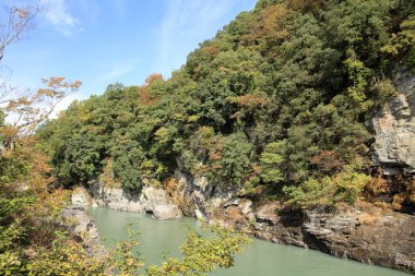 Chichibu kırmızı uçurumun içinde Nagatoro, Saitama, Japonya