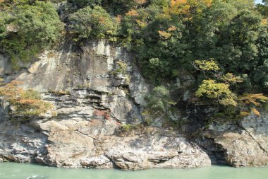 Chichibu kırmızı uçurumun içinde Nagatoro, Saitama, Japonya