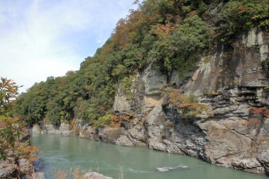 Chichibu kırmızı uçurumun içinde Nagatoro, Saitama, Japonya