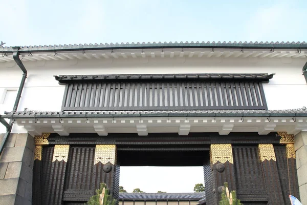 Puerta Higashiote del castillo de Nijo en Kyoto, Japón —  Fotos de Stock