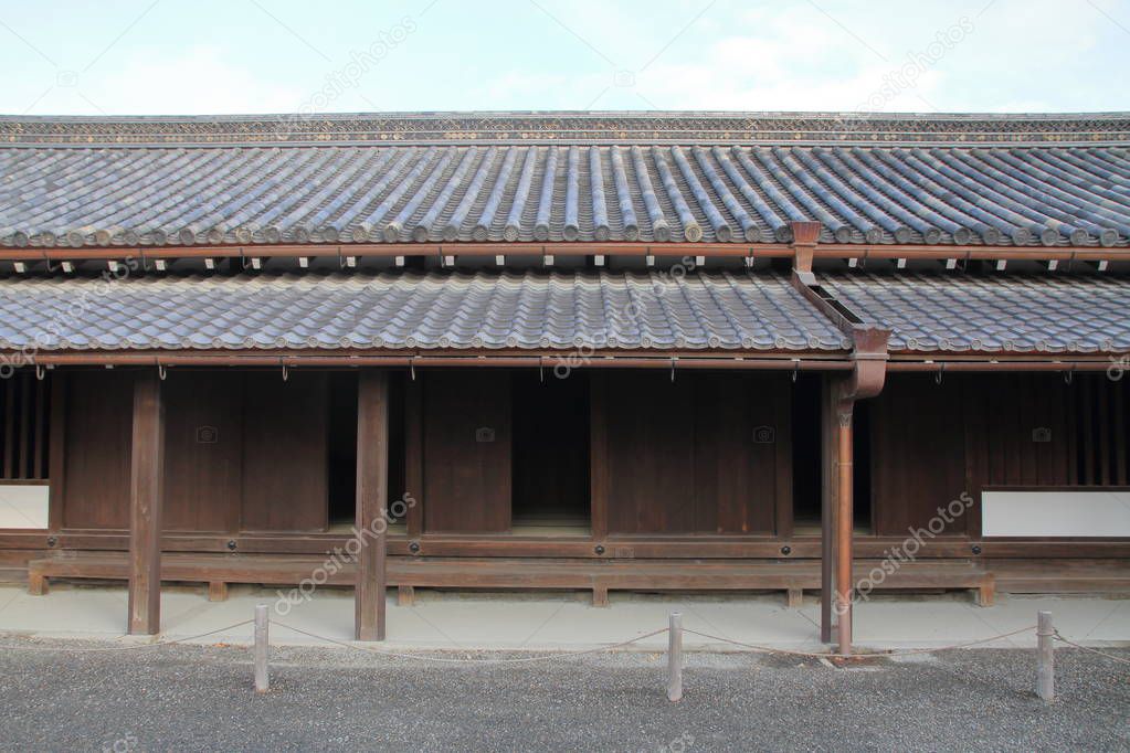 guard house of Nijo castle in Kyoto, Japan
