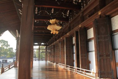 Kurucular hall Nishi Hongan Tapınağı, Kyoto, Japonya