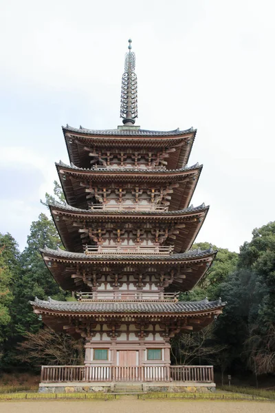 Vijf verhaal pagode van Daigo tempel in Kyoto, Japan — Stockfoto