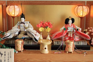 Hina bebek (Japon geleneksel bebek) Hina Festivali