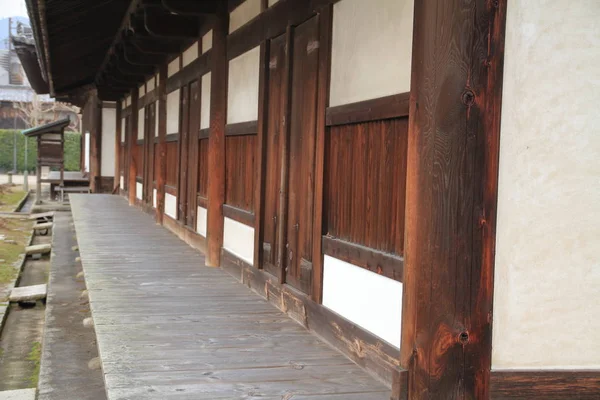 Corredor principal do templo Gango em Nara, Japão — Fotografia de Stock