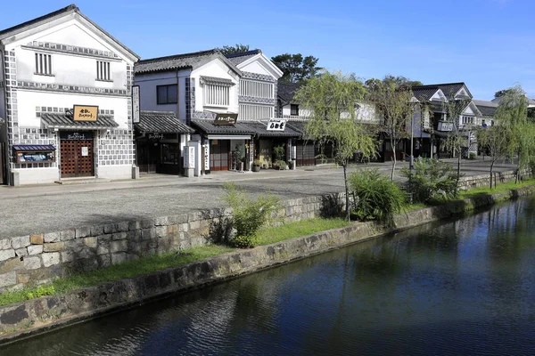 Dzielnica historyczna Kurashiki Bikan, Okayama, Japonia — Zdjęcie stockowe