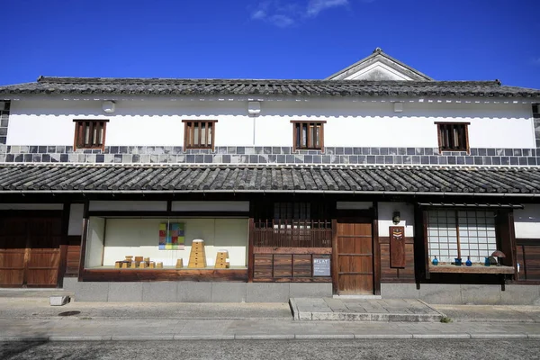 日本冈山仓城的古拉希基比坎历史街区 — 图库照片