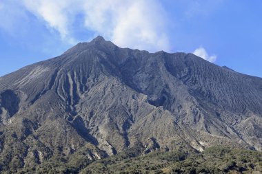 Japonya, Kagoshima 'da Sakurajima, Arimura lav gözlemevinden görüntü