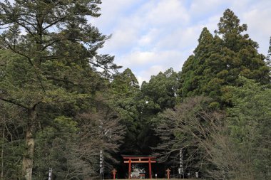 Japonya, Kagoshima 'daki Kirishima Jingu tapınağı.