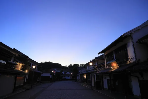 Kurashiki Bikan ιστορική συνοικία στο Okayama, Ιαπωνία (πρωινή σκηνή) — Φωτογραφία Αρχείου