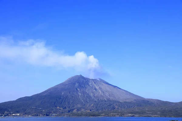Sakurajima Kagoshima Japão Vista Península Osumi — Fotografia de Stock