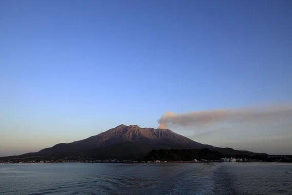 Sakurajima Kagoshima Japón Escena Vespertina — Foto de Stock