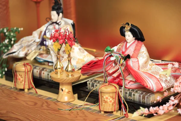 Hina doll (Japanese traditional doll) on Hina festival