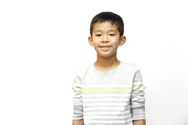 Leende Japansk Pojke Fjärde Klass Grundskolan — Stockfoto