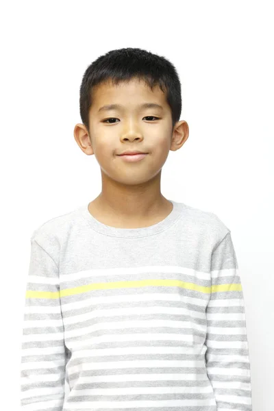 Sonriente Chico Japonés Cuarto Grado Escuela Primaria — Foto de Stock