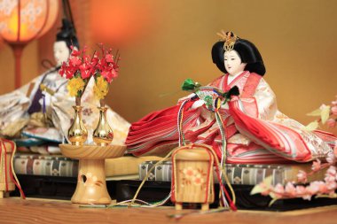 Hina bebek (Japon geleneksel bebek) Hina Festivali