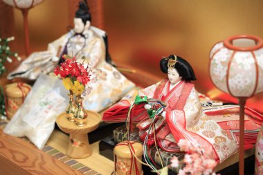 Hina bebek (Japon geleneksel bebek) Hina Festivali