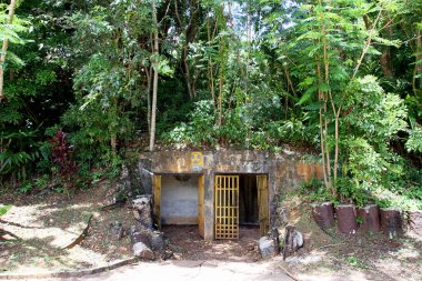 Guam 'daki hava saldırısı sığınağı.