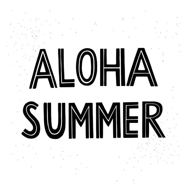 Nápisem Aloha léto — Stockový vektor