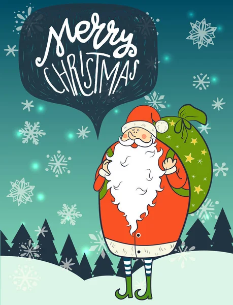 Veselé vánoční přáníčko — Stockový vektor