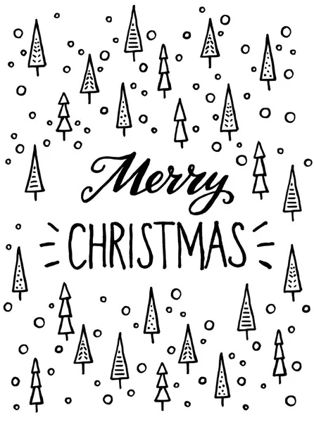 Merry christmas inscriptie — Stockvector