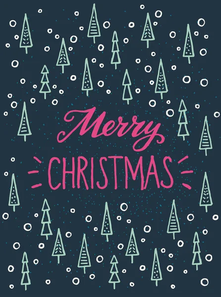 Merry christmas inscriptie — Stockvector