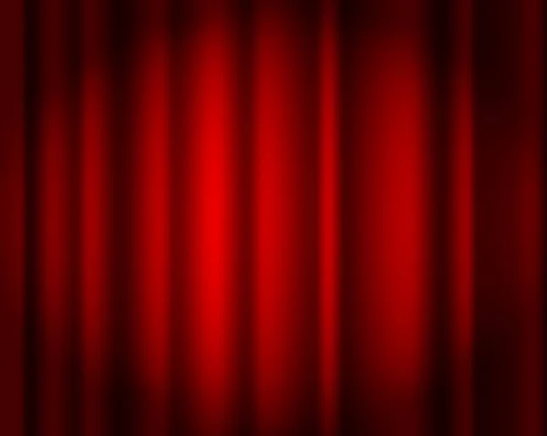 Vecteur rouge rideau isolé. Draperie. Scène de théâtre, opéra, concert ou cinéma. Scène rideau. Fond abstrait rouge pour affiche, présentation, couverture . — Image vectorielle