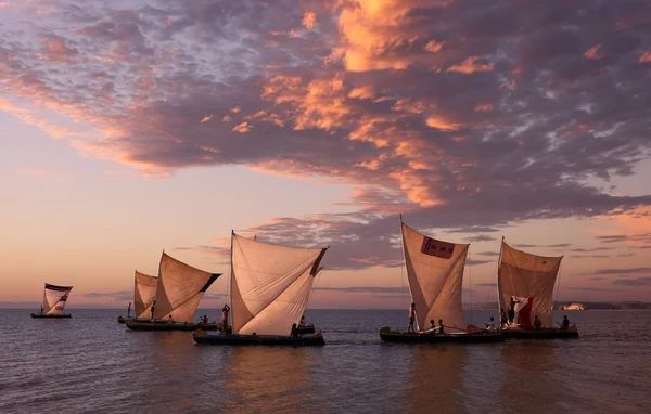 Pirogues de pêche traditionnelles — Photo