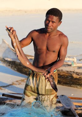 balıkçı Anakao, Madagaskar.