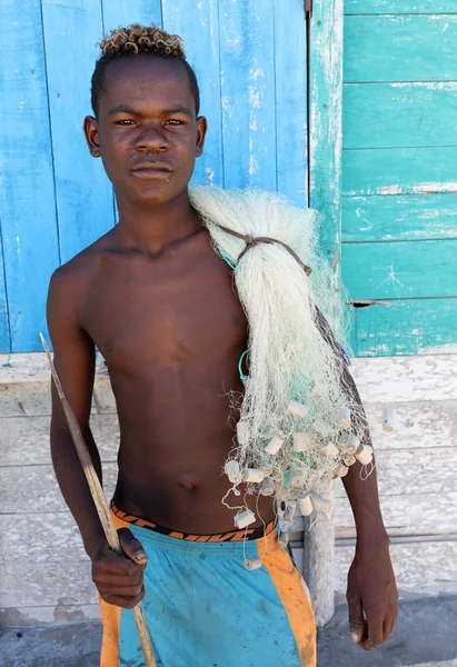 在阿纳考马达加斯加渔夫. — 图库照片