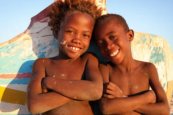 Unidentified happy children — Stock Photo, Image