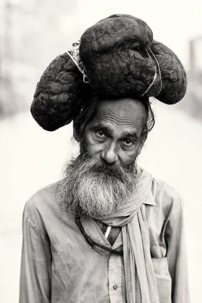 身份不明的穆斯林老人 — 图库照片