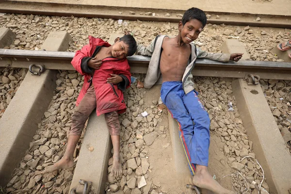 Niño de la calle no identificado — Foto de Stock