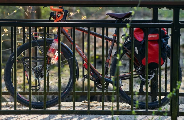 Helsinki Finlandia Abril 2019 Bicicleta Aventura Con Capacidades Bicicleta Montaña — Foto de Stock